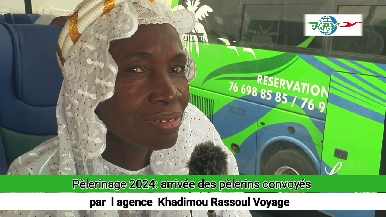 P&egrave;lerinage 2024: arriv&eacute;e des p&egrave;lerins convoy&eacute;s par l'agence Khadimou  Rassoul Voyage