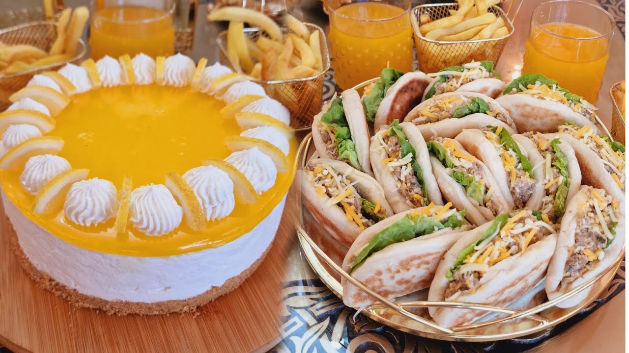 بلاما تشعلي الفران وجدي كوتي مبرد😁دايزو الكلام👌تشيز كيك الليمون🍋بدون فرن وبدون جيلاتين😋سندويتشات..