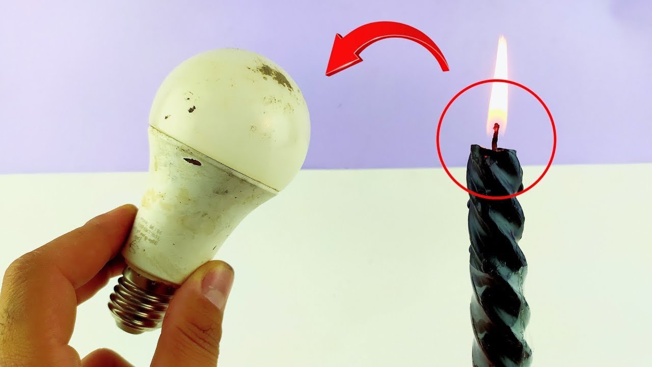 Fixing LED lamp | How to repair a recycled LED Lamp With a candle