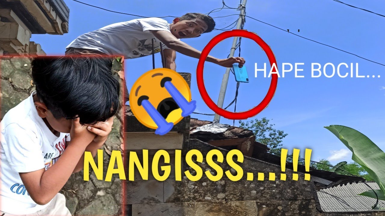 PRANK!!! LEMPAR HP BOCIL DARI ATAS BALKON SAMPE RUSAK TAPI KASI YANG BARU LAGI! | Mikael TubeHD