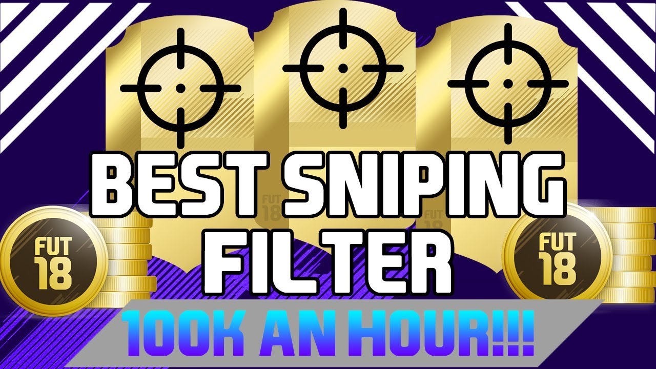 THE BEST SNIPING FILTERS EVER ON FIFA 18! MAKE 100K AN HOUR!