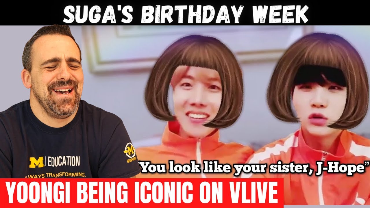 99: yoongi being iconic on vlive | REACTION