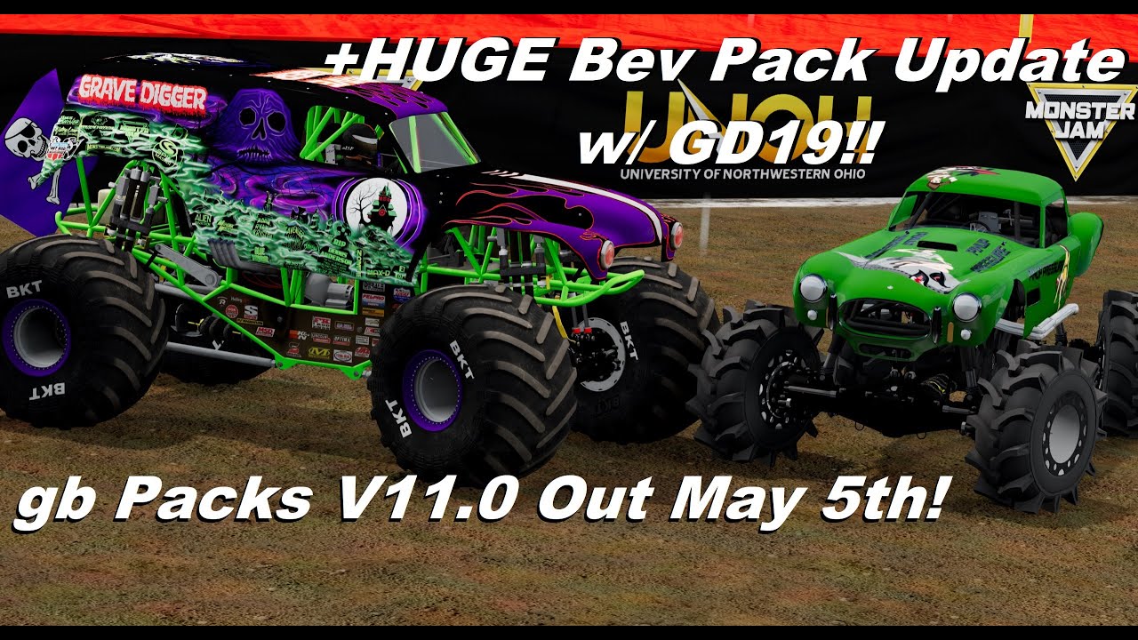 BeamNG.Drive Monster Jam; gb Packs V11.0 Preview! Universal Underglow, Willman & RatAttack updates!!