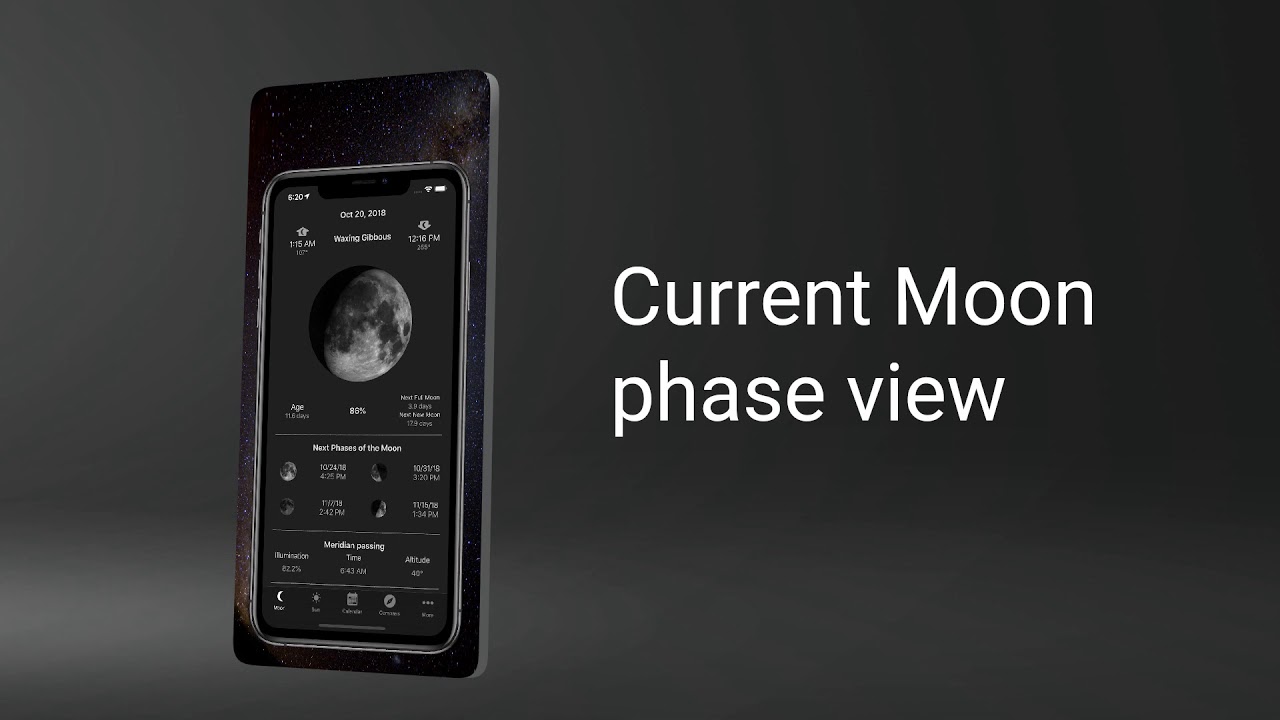 Moon Phase Calendar & Compass