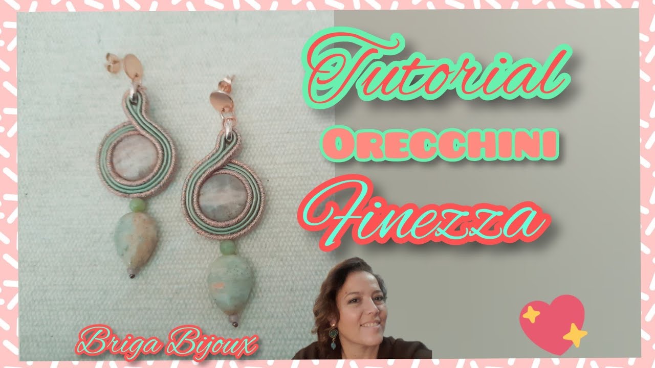 Tutorial  soutache orecchini - tecnica base - superfacile