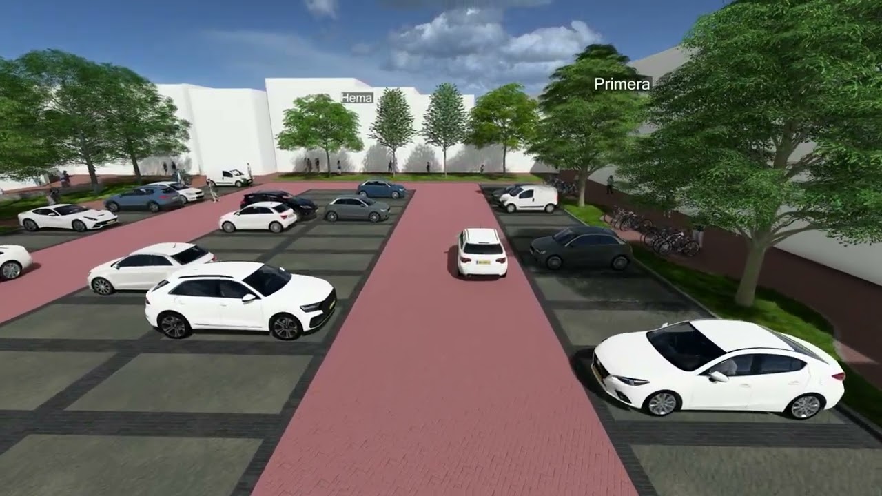 3D animatie herinrichting Markt Reusel