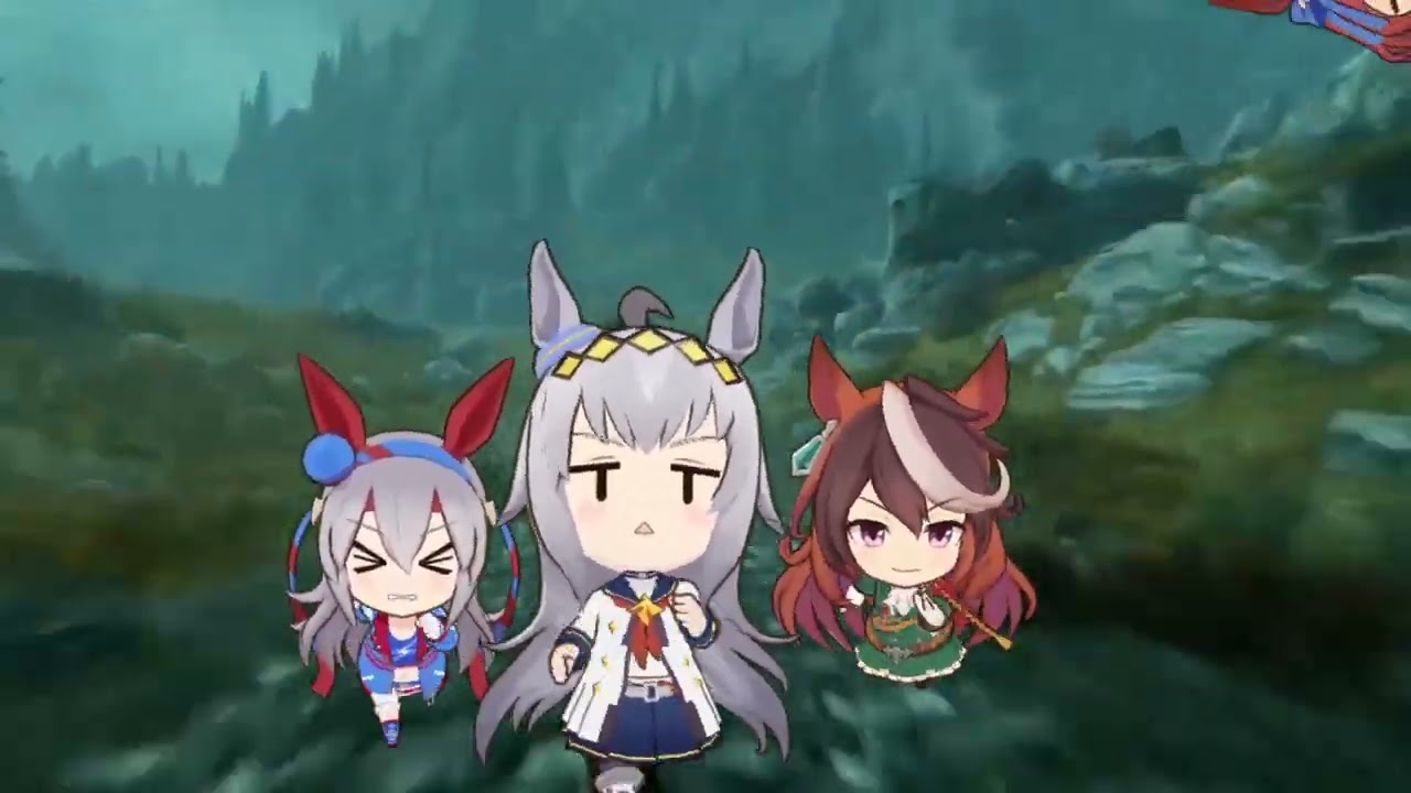 Oguri Cup travels around Skyrim [Umamusume]