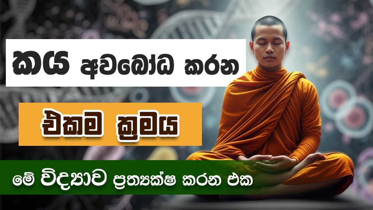 කය අවබෝධ කරන එකම ක්‍රමය මේ විද්‍යාව ප්‍රත්‍යක්ෂ කරන එක​ | Niwan Dakimu