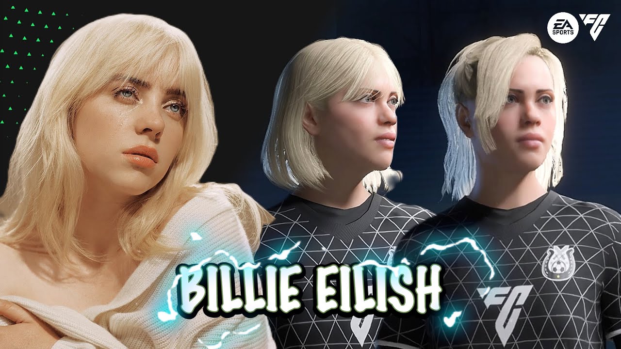 BILLIE EILISH EA FC 24 CLUBS FACE CREATION LOOK ALIKE