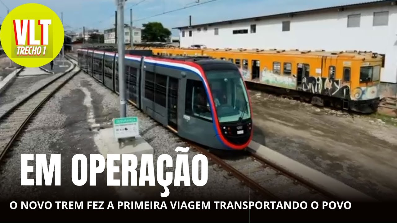 VLT DE SALVADOR - o trem já começa a transportar o povo