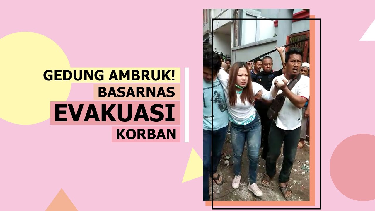 Detik-detik Basarnas Evakuasi Korban Gedung Roboh di Slipi