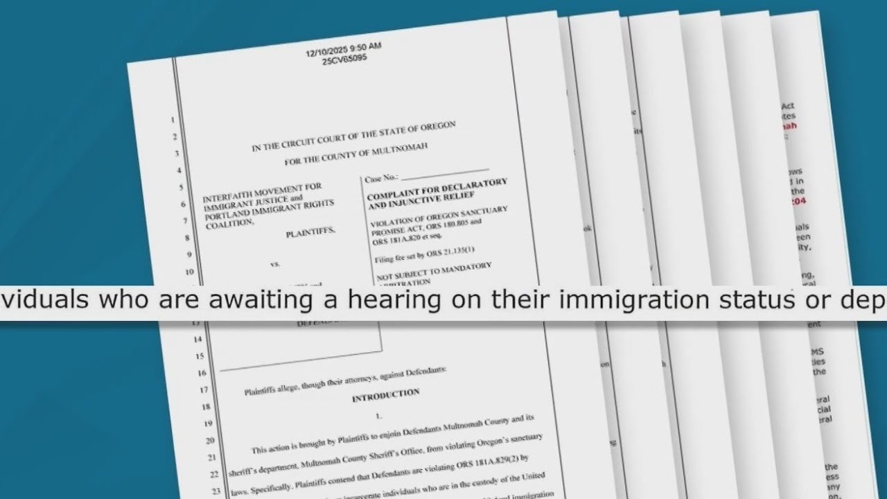 Lawsuit claims Multnomah County violated Oregon's sanctuary law. Here's how