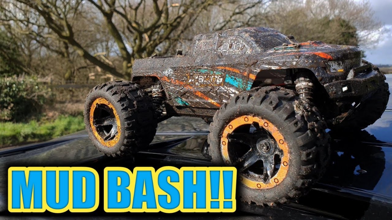 MUD BASH! WITH THE HBX 16889 BRUSHLESS ***