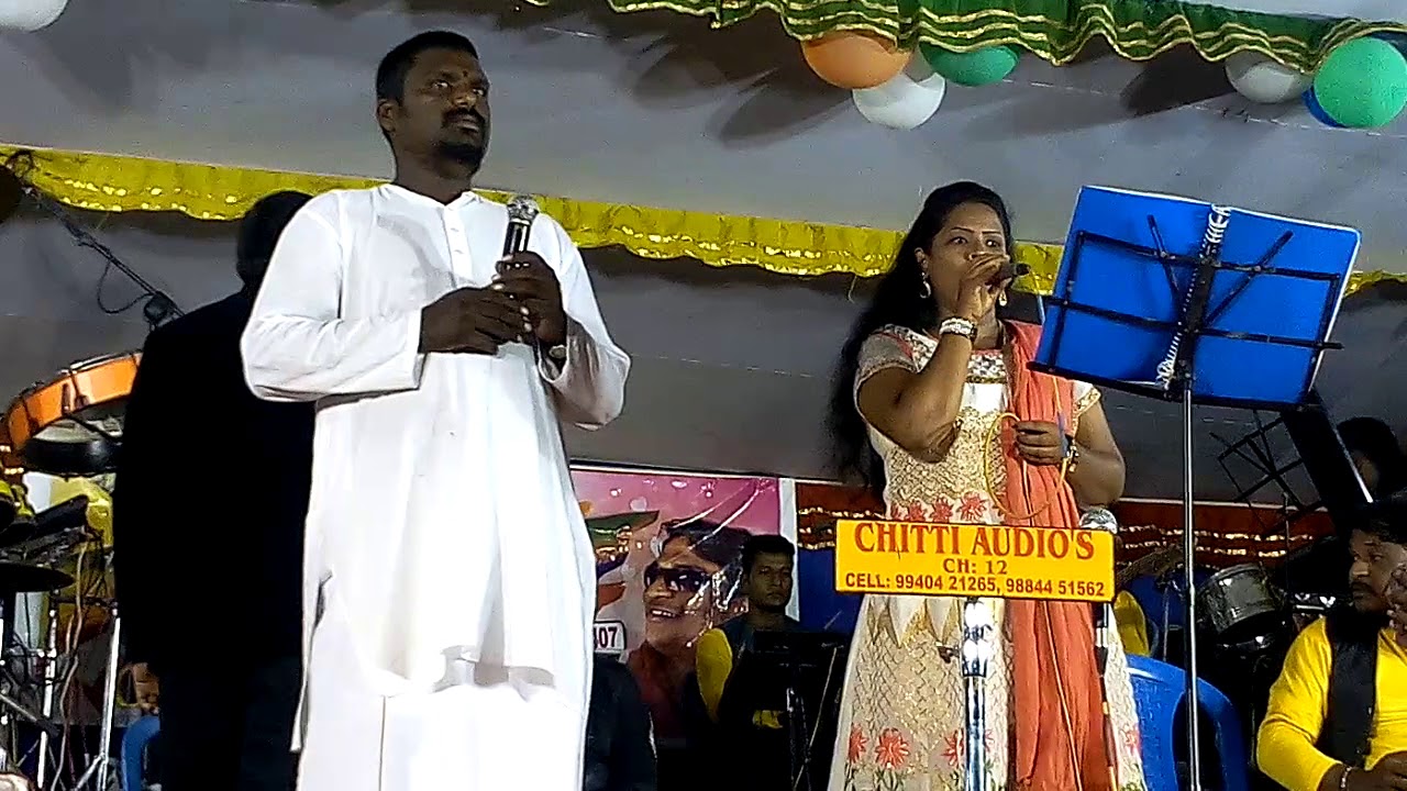 Kalai Rhythms Redhills Chennai. Karan Raja singing