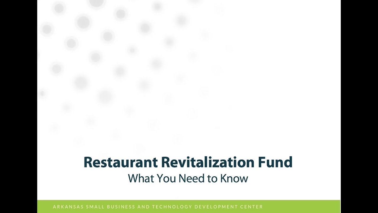 Restaurant Revitalization Fund: What You Need to Know
