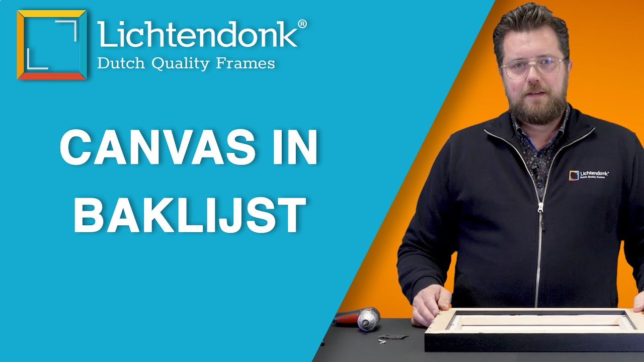 Canvas in baklijst plaatsen bij Lichtendonk