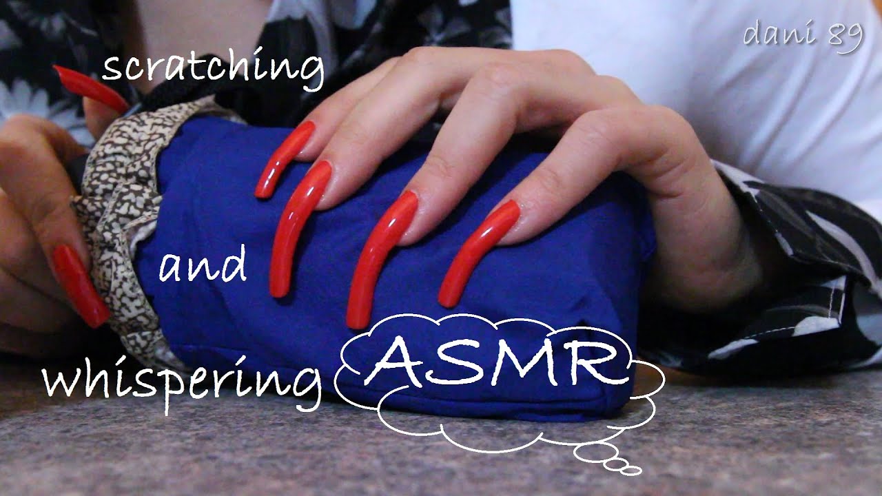 🎧 ASMR 🎤 : Scratching ☔🐲🌂 with ExtraLongNatural Red Nails! ❤ (ita)