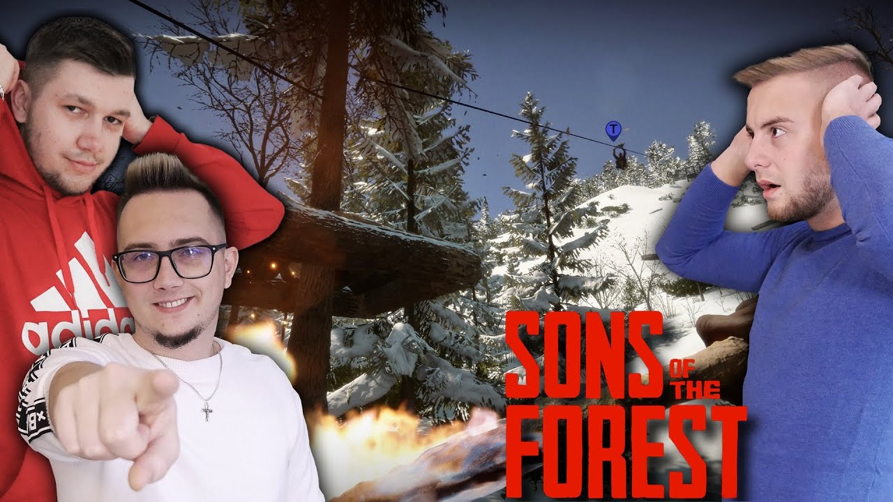 TYROLKA na WIELKĄ GÓRĘ 😱 DROGA na drugą stronę GÓRY 🔥 SONS of THE FOREST #27 🤣 Bronczek