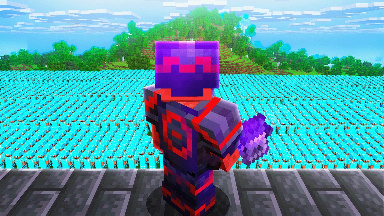 1 Pro Minecraft Vs 1000 Joueurs