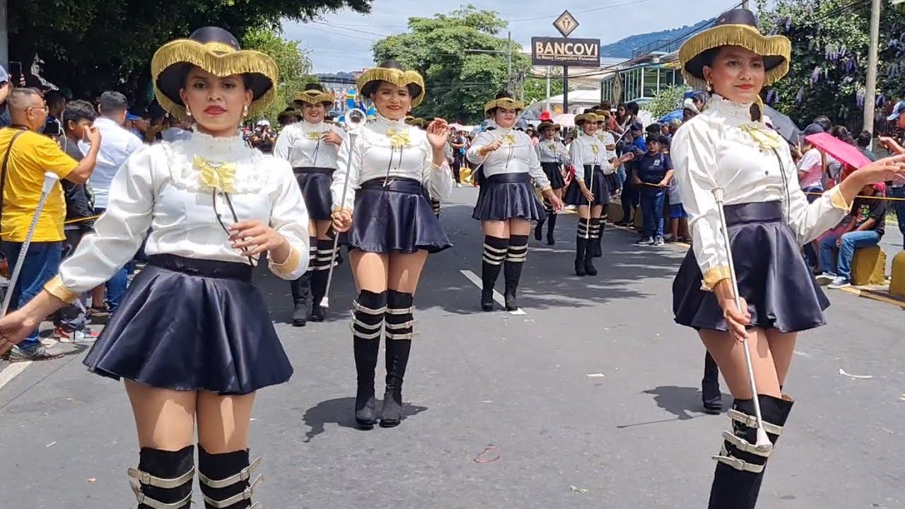SAN VICENTE MUSIC SOUND 💃 Magnífica presentación Desfile del Correo San Salvador 2024 👏👏👏