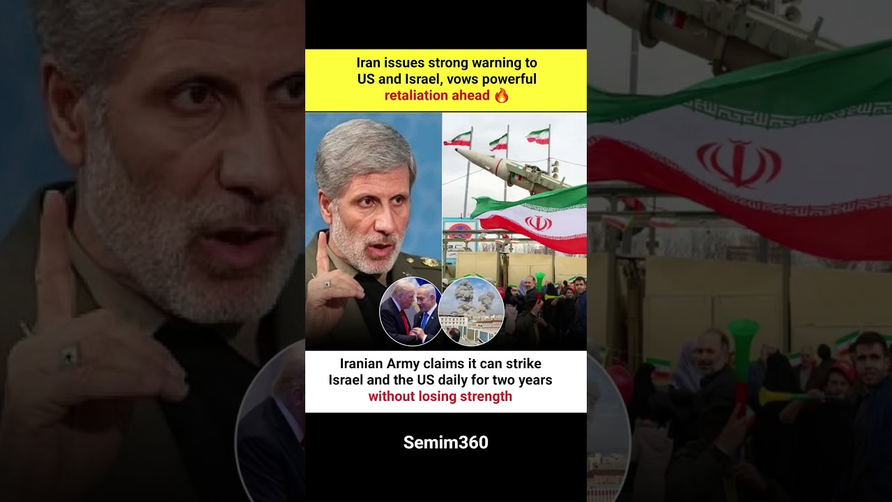 Iran Issues Strong Warning to US & Israel, Vows Powerful Retaliation Ahead 🔥 #ytshorts #trending
