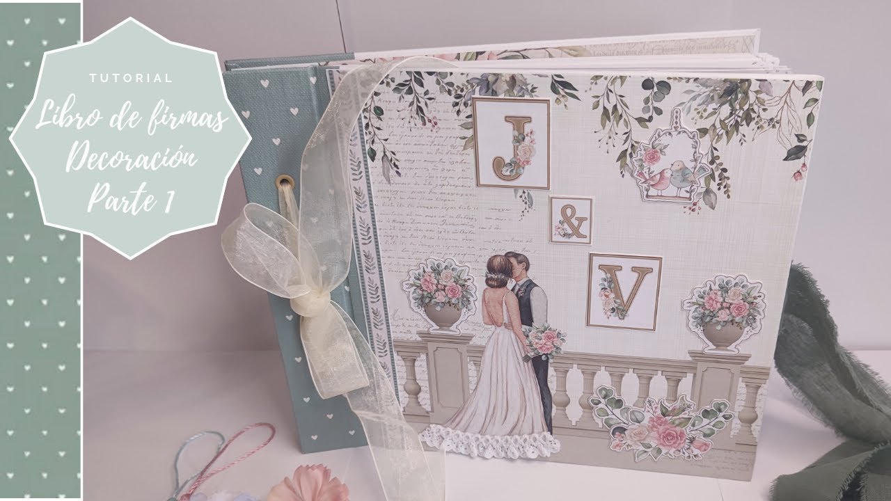 Como hacer LIBRO DE FIRMAS BODA 🩷 DECORACI&Oacute;N 1 | WEDDING diy