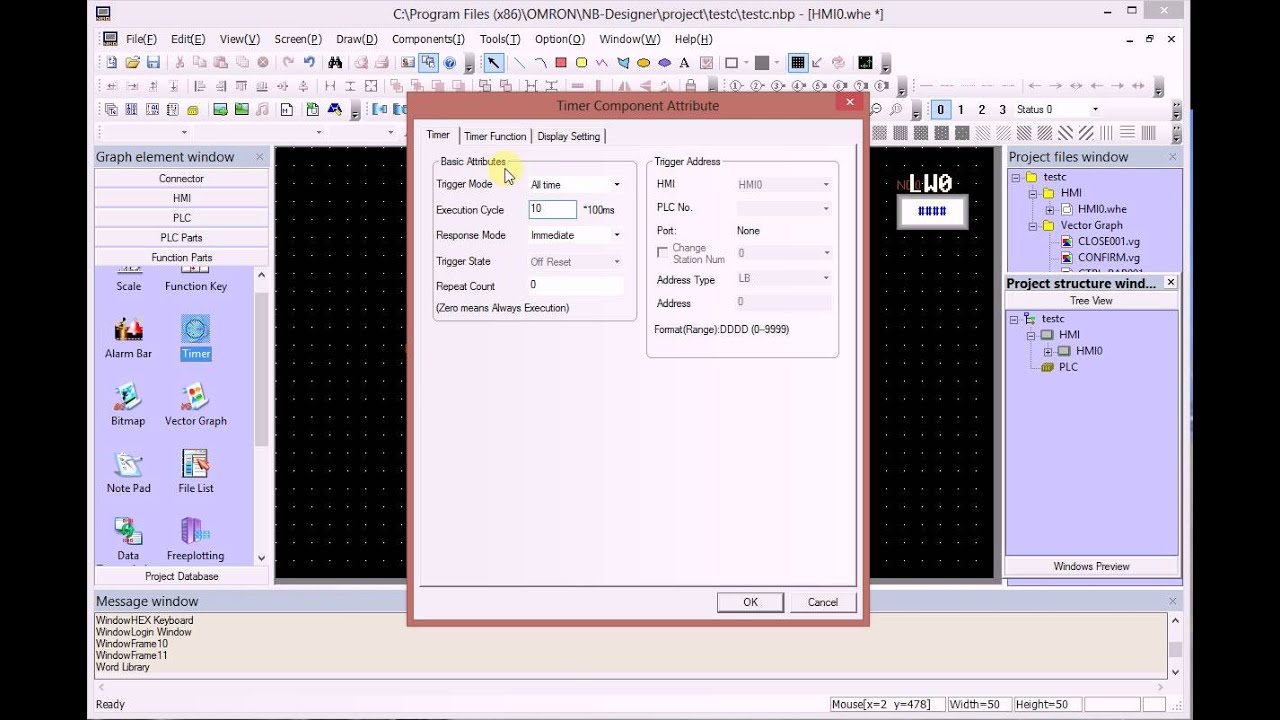 Creation d'une MACRO dans NB-Designer de OMRON