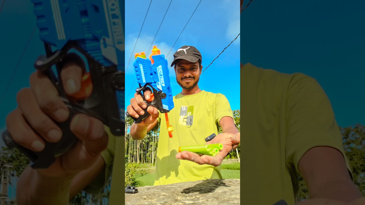 hot fire nerf bullets gun unboxing | #shorts