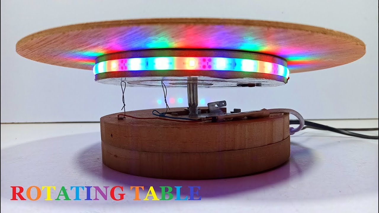 DIY- make a rotating wooden table to display objects - How To Make Diy Electric Project