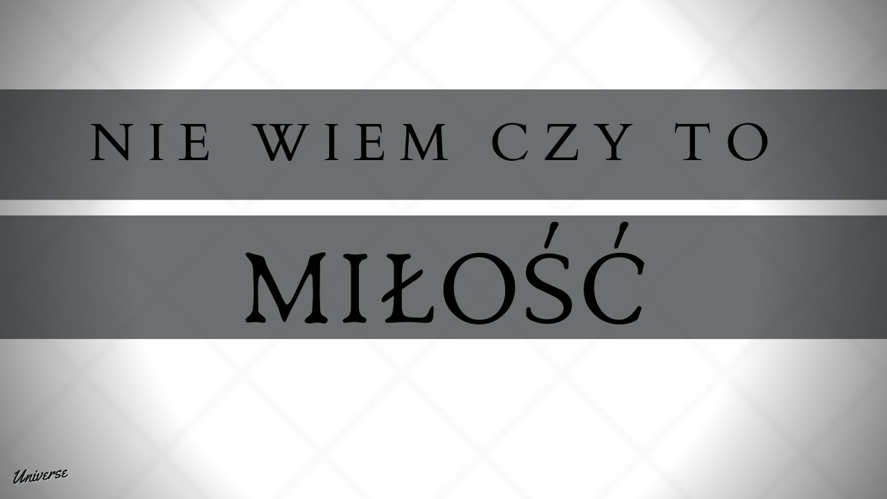 Arek Kopaczewski - Nie wiem czy to miłość (z rep. UNIVERSE) [Studio Video] 1992