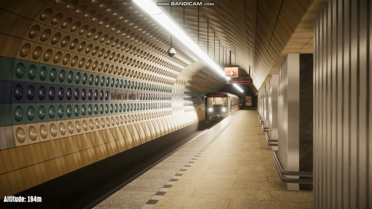 PRAGUE METRO SIMULATOR | Linka A - Namesti Miru Station