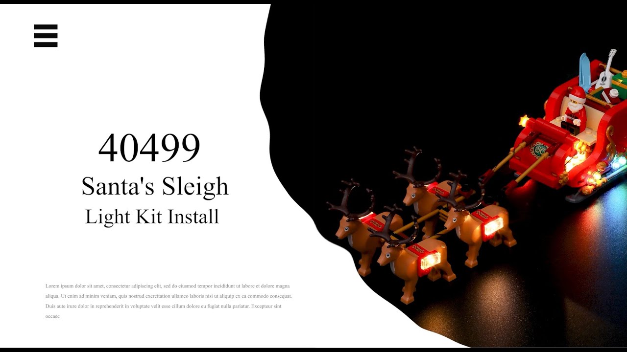 Install Lightailing Light Kit For Lego Santa's Sleigh 40499