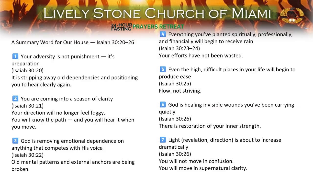 LSC 24 Hours Fasting Prayer