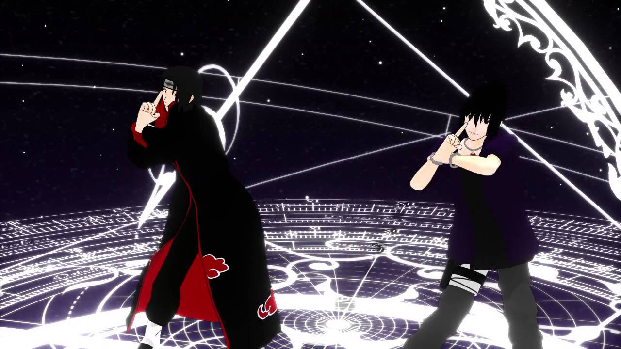 【MMD】うちは兄弟でリリリリ★バーニングナイト【NARUTO】