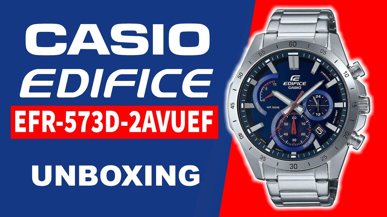 Casio Edifice EFR-573D-2AVUEF Unboxing
