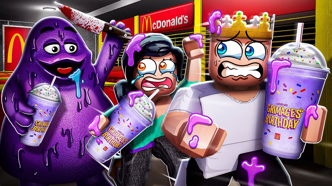 GIRLFRIEND Drinks The GRIMACE SHAKE In Roblox