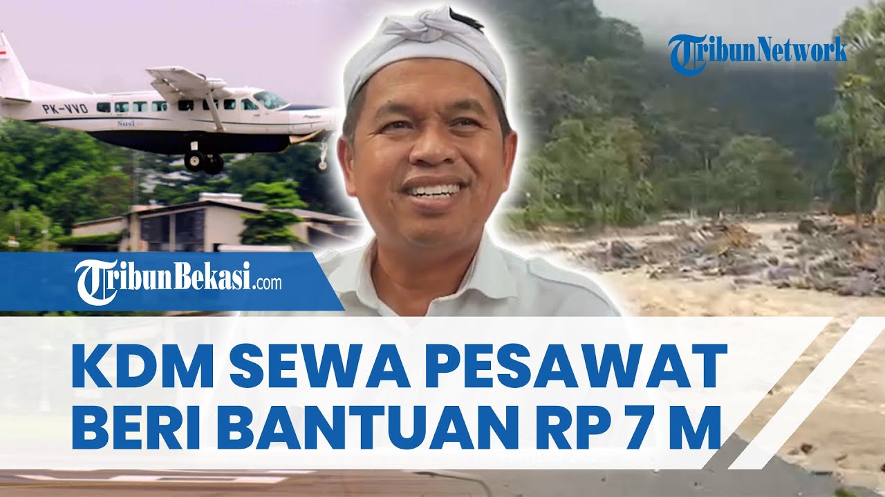 KDM SERAHKAN BANTUAN RP 7M untuk Korban Banjir di Sumatera, Sewa 2 Pesawat Susi Air