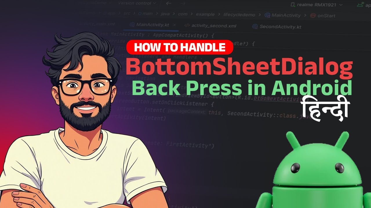 Handle BottomSheetDialog Back Press in Android | onBackPressed Deprecated Solution