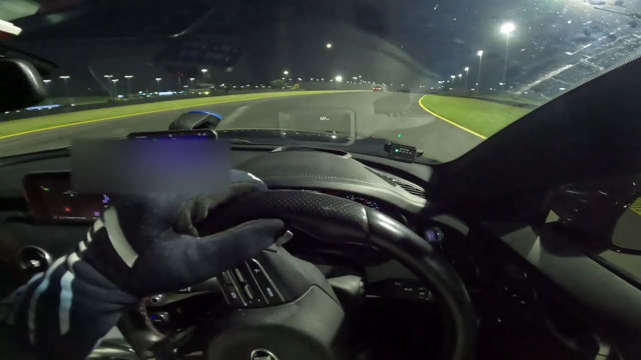 Kia Stinger GT chasing CLA45 AMG - SMSP Track Night