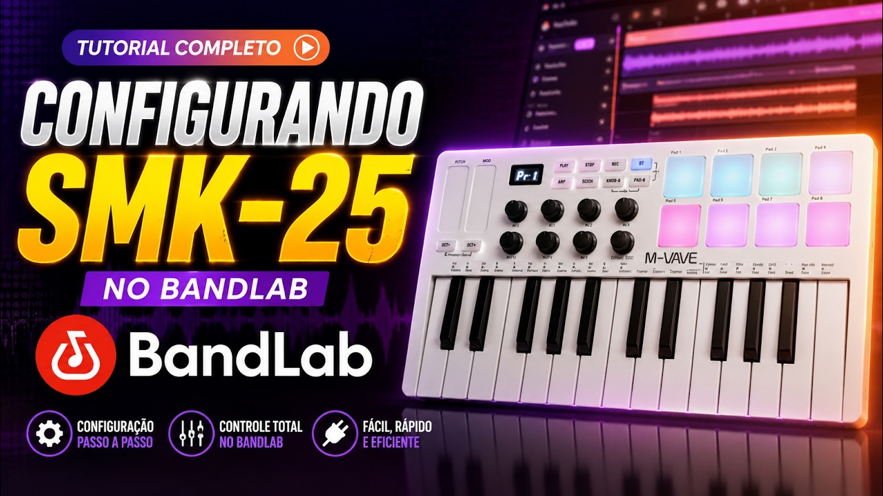 🎹 Как использовать MIDI-контроллер SMK-25 в BandLab на телефоне!