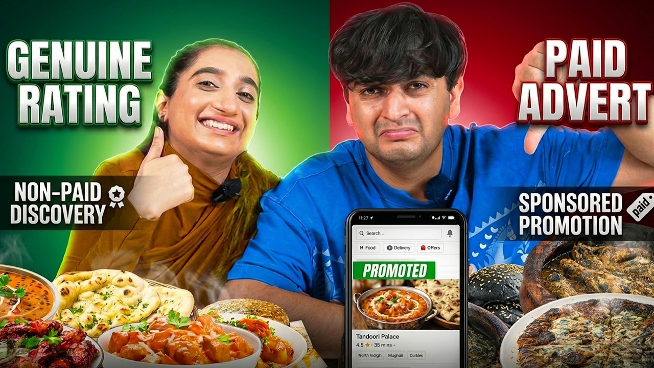 Trying Zomato Advertisement vs Non Advertisement Food
