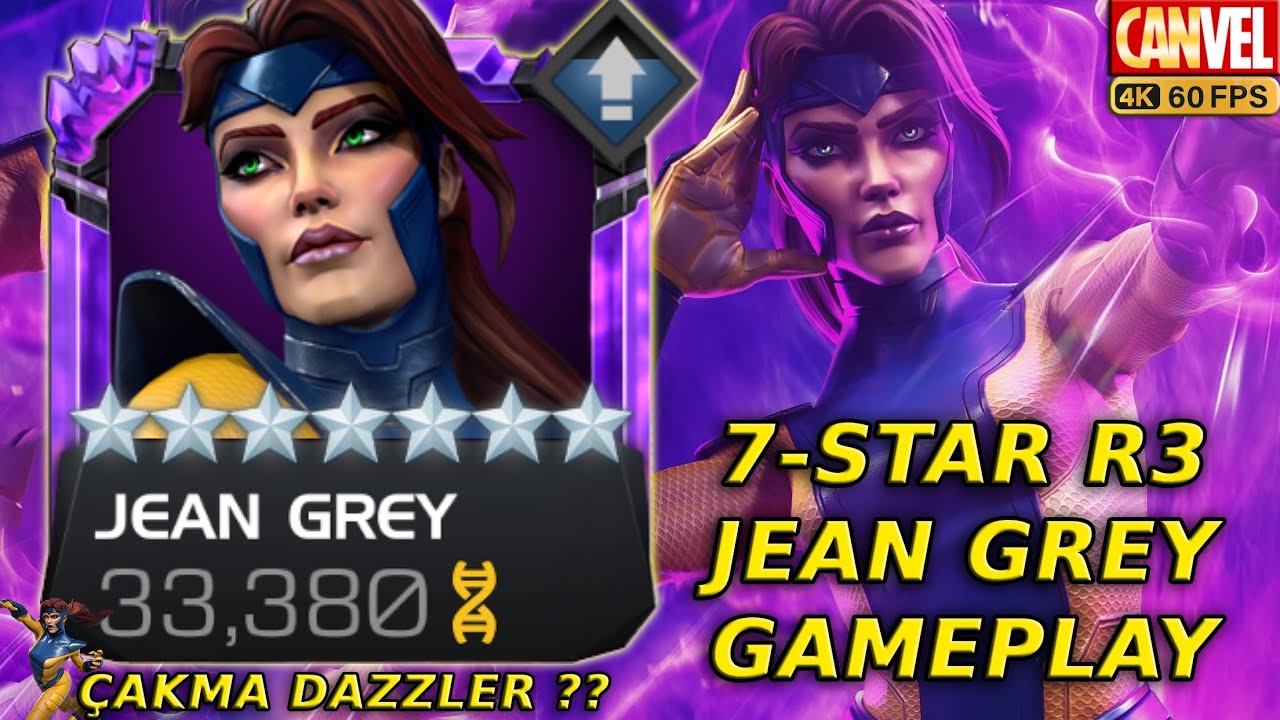 7-STAR R3 JEAN GREY GAMEPLAY | Y&Uuml;KSEK DAYANIKLILIK VE G&Uuml;ZEL HASAR AMA EKSİK İŞLEV - MCOC