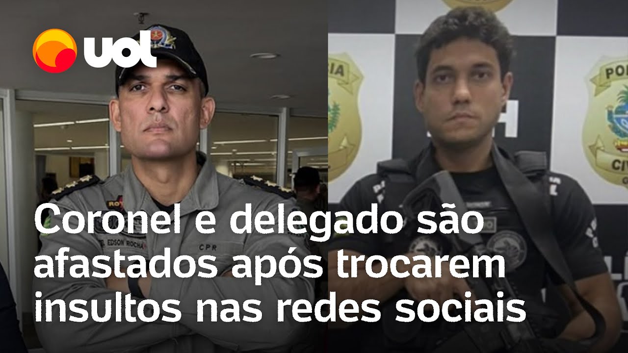 Coronel e delegado trocam ataques nas redes e são afastados dos cargos em Goiás, diz secretária