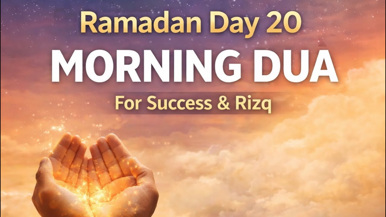 Powerful Morning Dua for Ramadan Day 20 | Rizq, Success & Barakah | Ramadan 2026