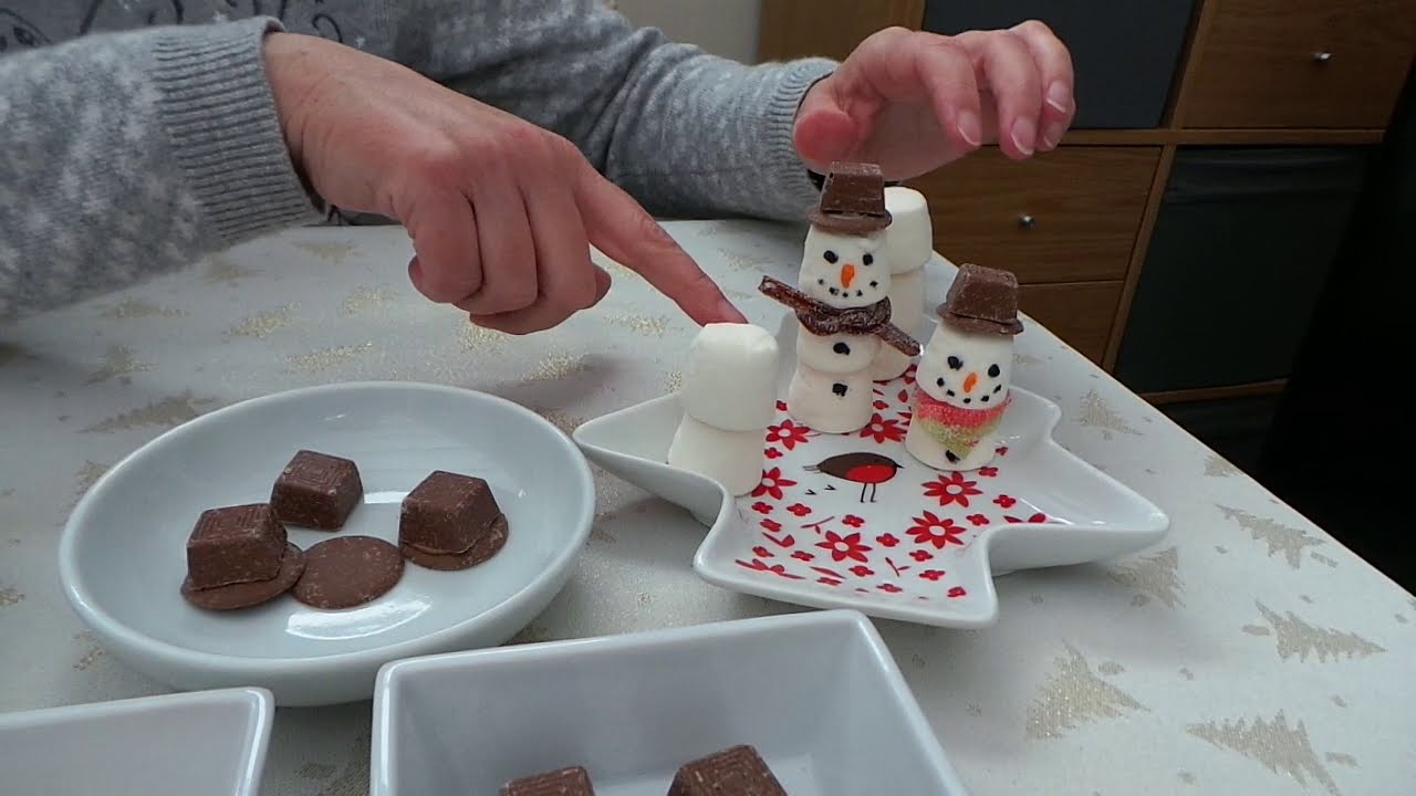Christmas Marshmallow Snowmen activity