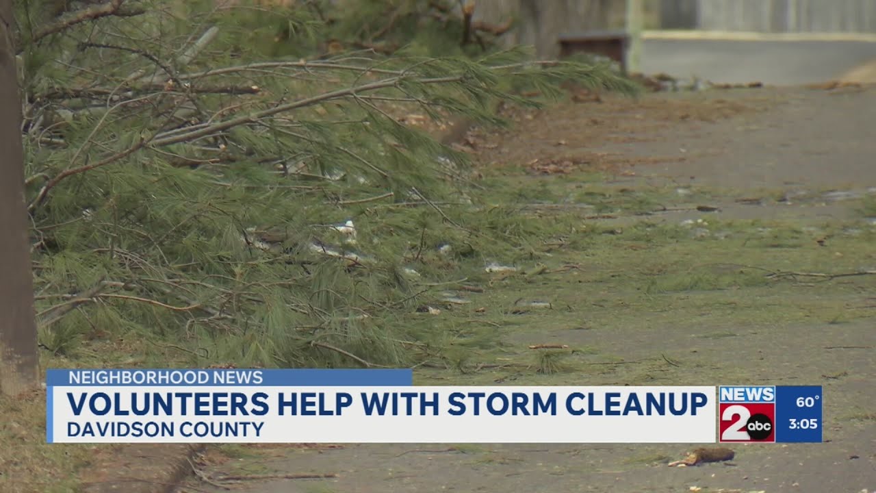 Volunteers help with storm cleanup in Nashville