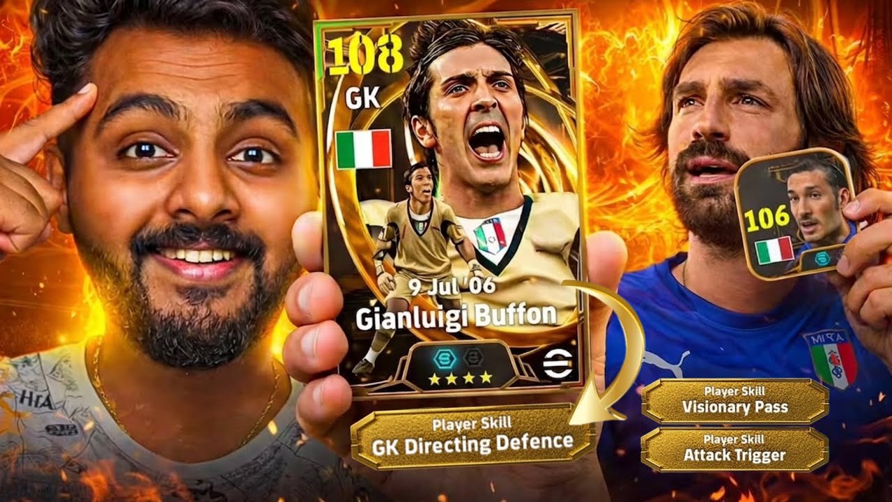 108 BIG TIME BUFFON ~ NIGHTMARE FOR STRIKERS🥶🔥 106 PIRLO - THE BEST MIDFIELDER🐐 ITALY 2006 GAMEPLAY💥