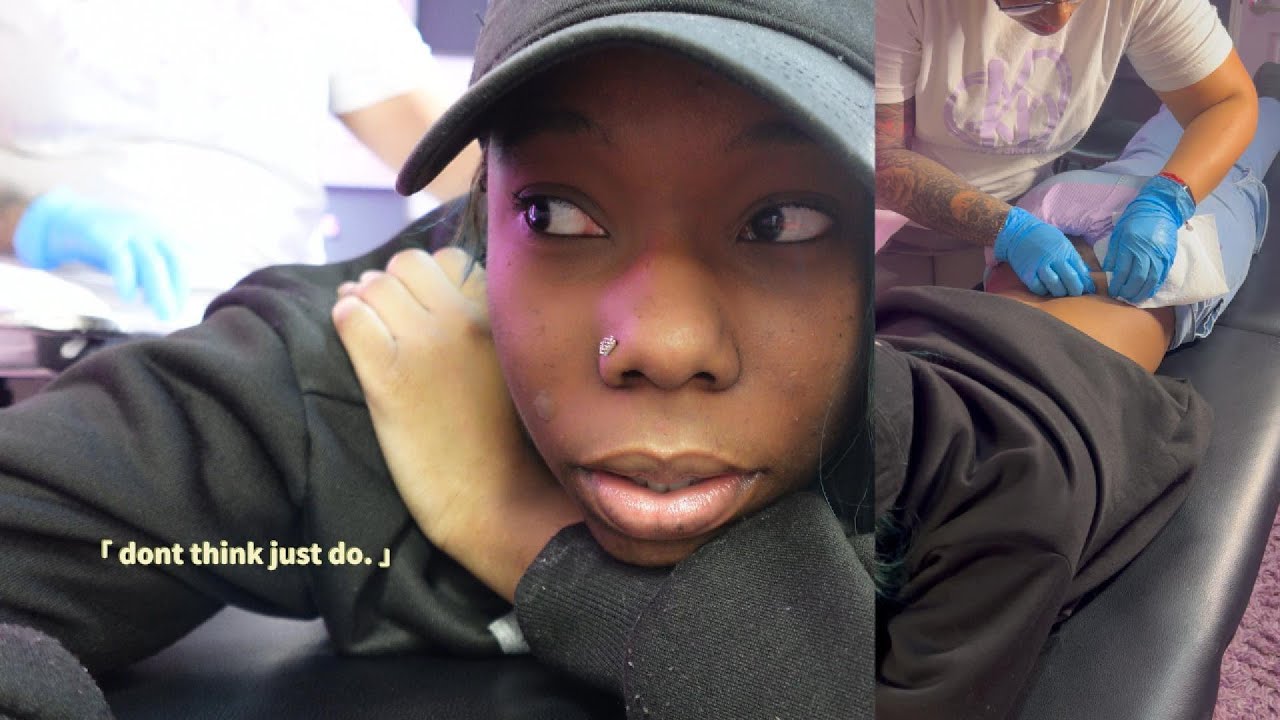 Day in Majj Life *Back dermal| surface piercing | mini tattoo*