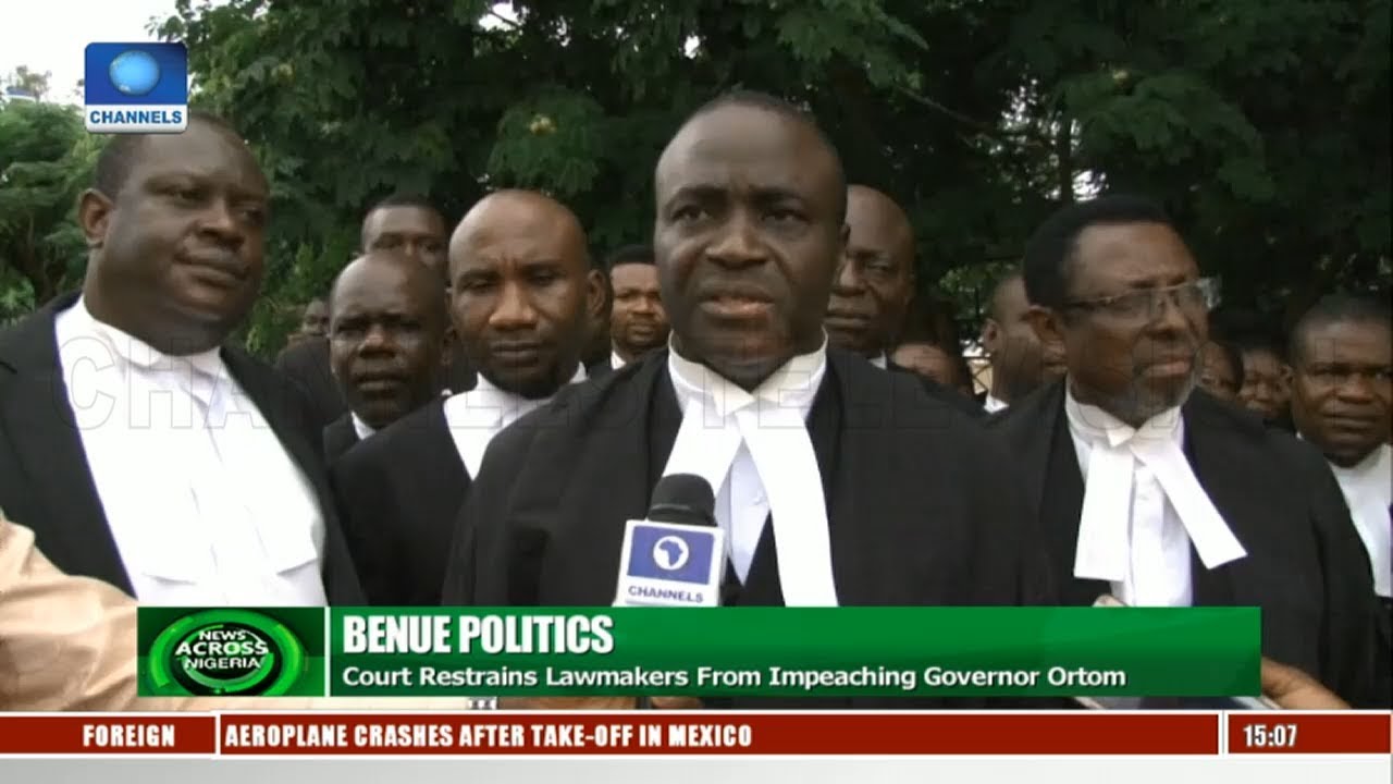 Court Restrains Lawmakers From Impeaching Governor Ortom | News Across Nigeria |