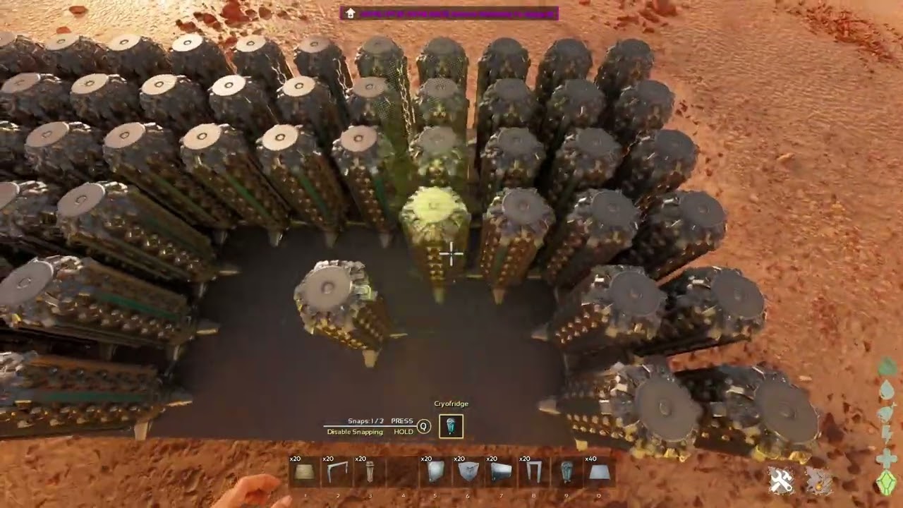 Ark Survival Ascended | How to place Flush Cryofridges | Building Tips #2